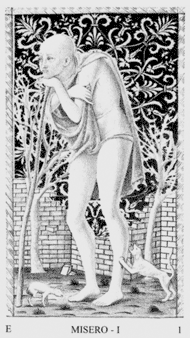 El Misero - Tarot de Mantegna
